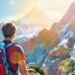 Backpacker enjoying a scenic vista with a backpack.