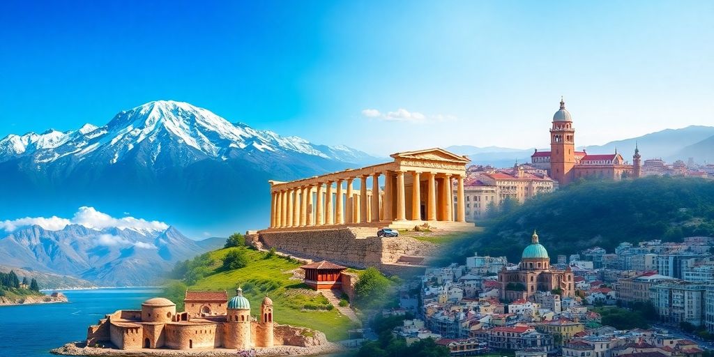Iconic landmarks from around the globe.