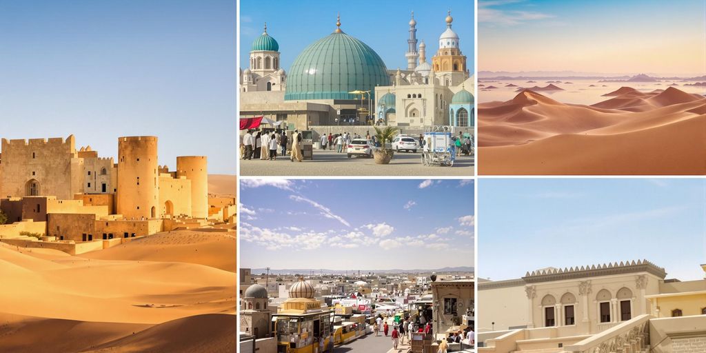 Saudi Arabia's historic architecture and vibrant landscapes.
