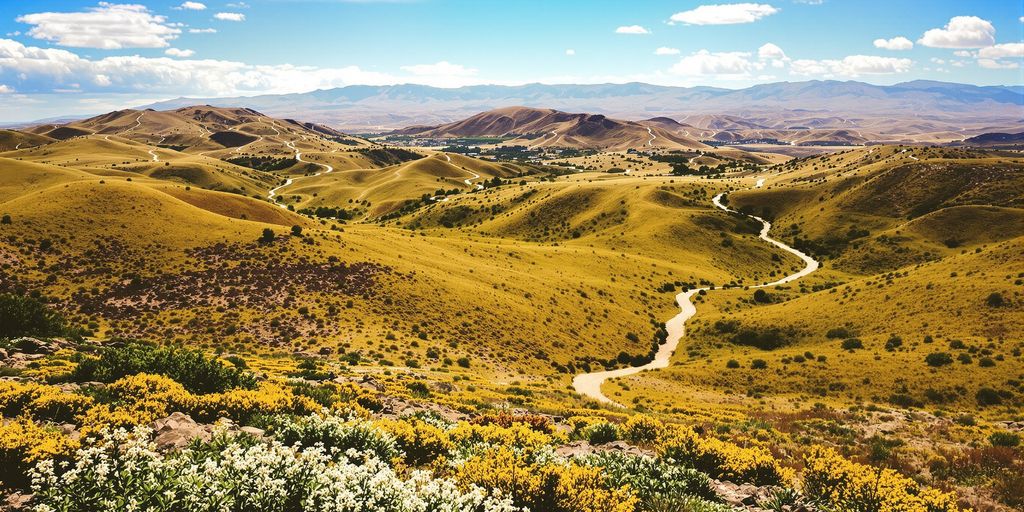 Scenic landscape evoking wanderlust and adventure.
