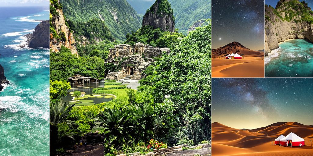 Exotic landscapes for unusual holiday destinations in 2025.