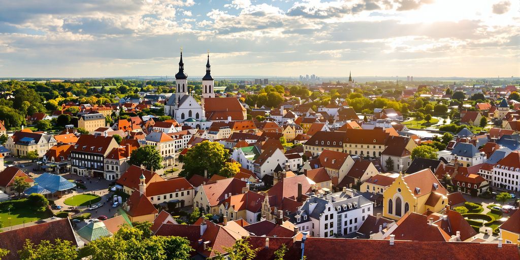 Iconic German cityscape with historic architecture and cobblestone streets.