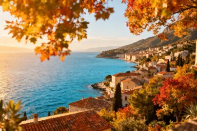 Sunny European destinations in October with warm weather.