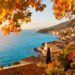 Sunny European destinations in October with warm weather.