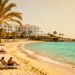 All inclusive Spanish beach holiday scene