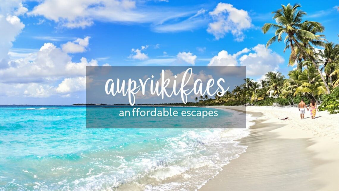 Couple walking on a sunny beach during a weekend getaway.