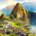 South American landmarks: Machu Picchu, Christ the Redeemer, Iguazu Falls