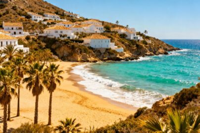Beautiful Spanish coast with beaches and whitewashed villages.
