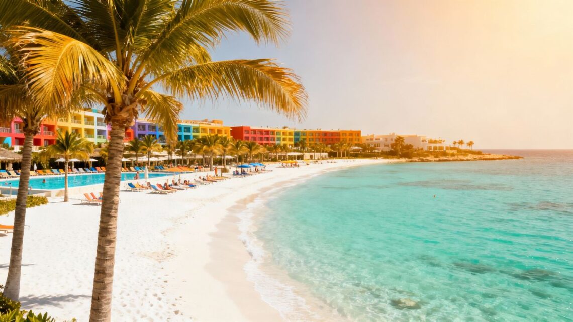 Affordable European all-inclusive resort by a sunny beach.