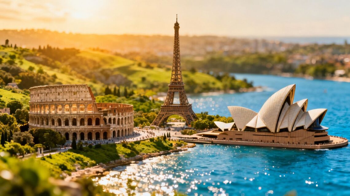 Global landmarks for UK BRP holders to visit.