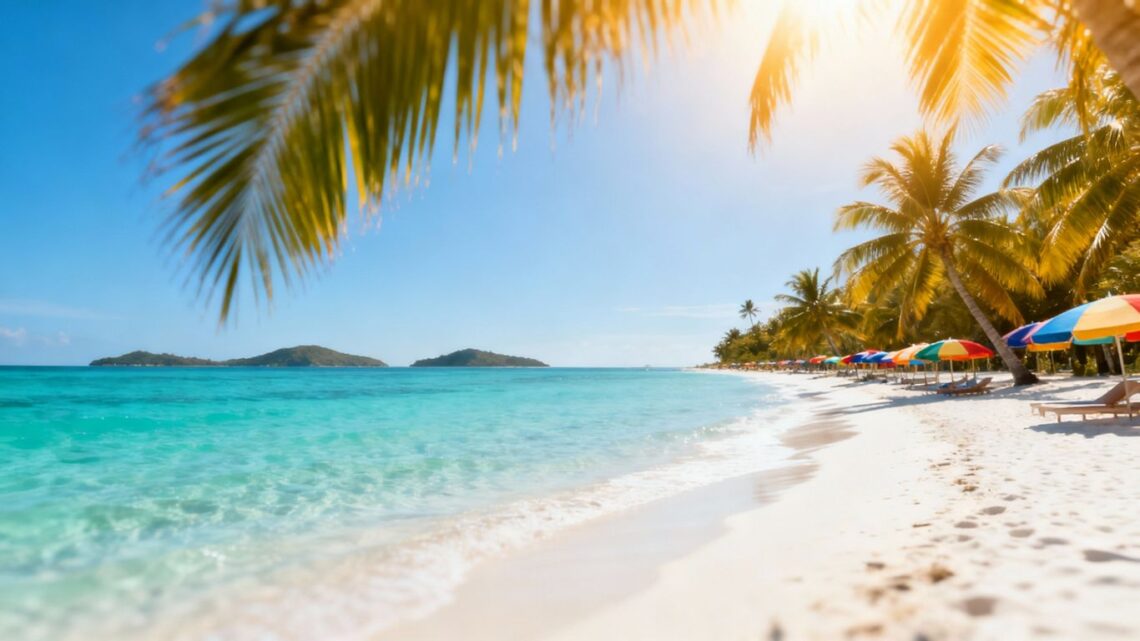 Affordable tropical beach getaway in February