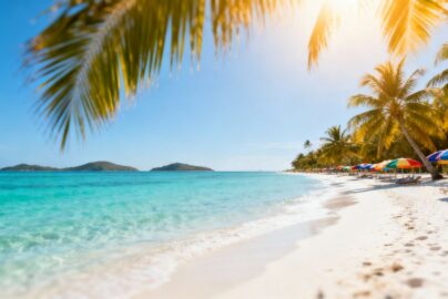 Affordable tropical beach getaway in February