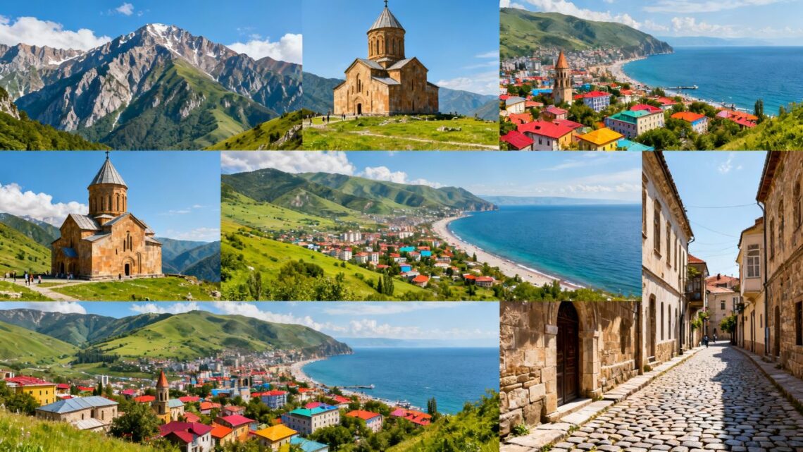 Bulgaria's diverse landscapes: mountains, monasteries, cities, and coast.
