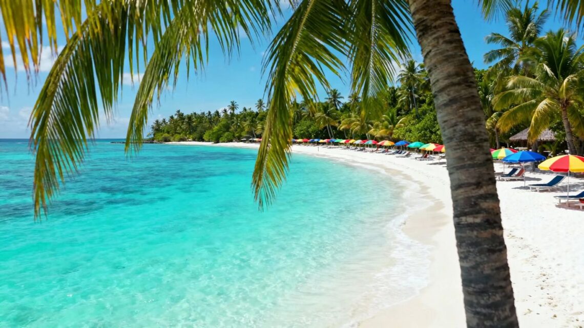 Affordable tropical beach destination in December.