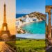 Iconic European landmarks and scenic landscapes for travel.